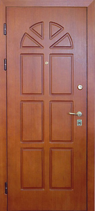 Железная дверь с отделкой панелями МДФ М-011