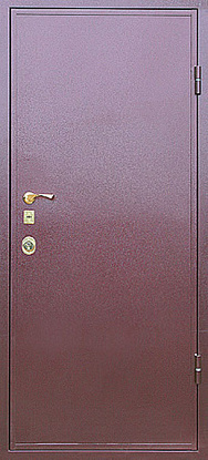Железная дверь с отделкой порошковое напыление П-016