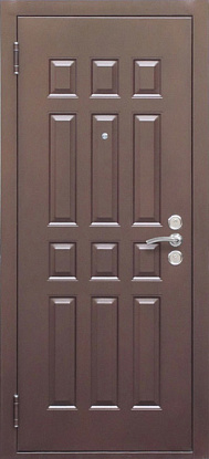 Железная дверь с отделкой панелями МДФ М-029