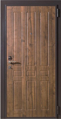 Железная дверь с отделкой панелями МДФ М-012