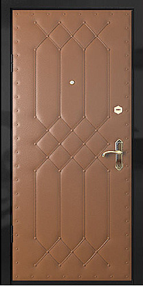 Железная дверь с отделкой винилискожа В-016