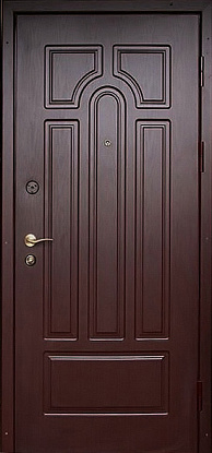 Железная дверь с отделкой панелями МДФ М-020