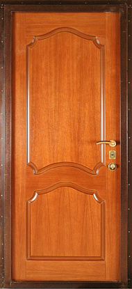 Железная дверь с отделкой панелями МДФ М-023