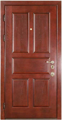 Элитная дверь с отделкой массивом дуба МС-6