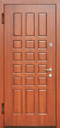 Железная дверь с отделкой панелями МДФ М-027