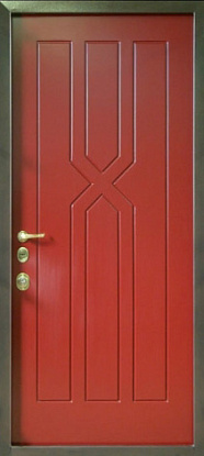 Железная дверь с отделкой панелями МДФ М-017