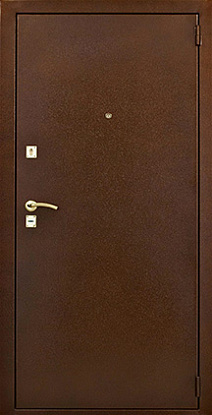 Железная дверь с отделкой порошковое напыление П-004