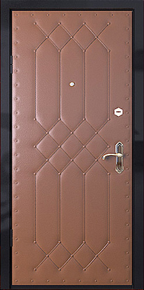 Железная дверь с отделкой винилискожа В-007