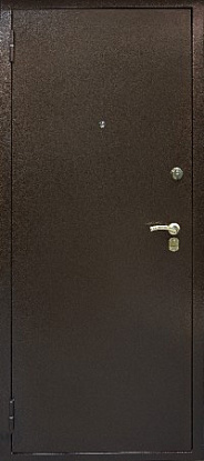 Железная дверь с отделкой порошковое напыление П-009