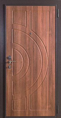 Железная дверь с отделкой панелями МДФ М-008