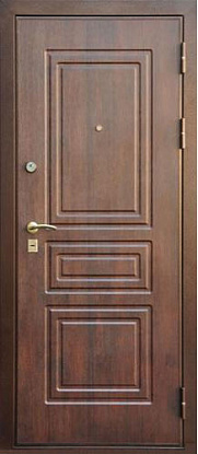 Железная дверь с отделкой панелями МДФ М-014