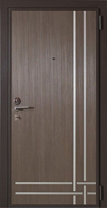 Железная дверь с отделкой панелями МДФ М-019