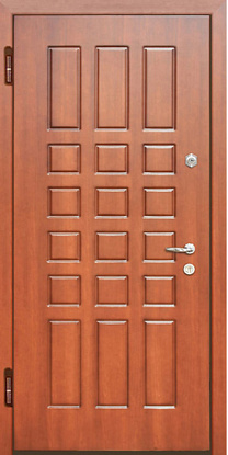 Железная дверь с отделкой панелями МДФ М-021