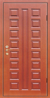 Железная дверь с отделкой панелями МДФ М-026