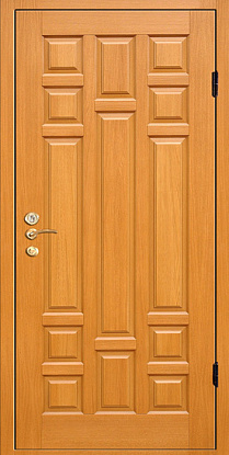 Железная дверь с отделкой панелями МДФ М-013